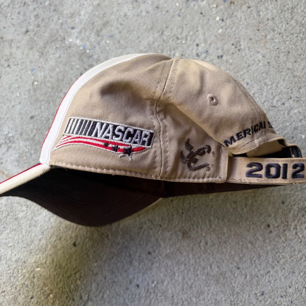 Chase Authentics NASCAR Tony Stewart 14 Hat 2012 An American Salute Black Tan